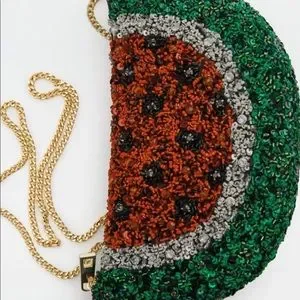 Zara Bags Bloggers Fav Zara Watermelon Shaped Crossbody Sequins Bag Poshmark